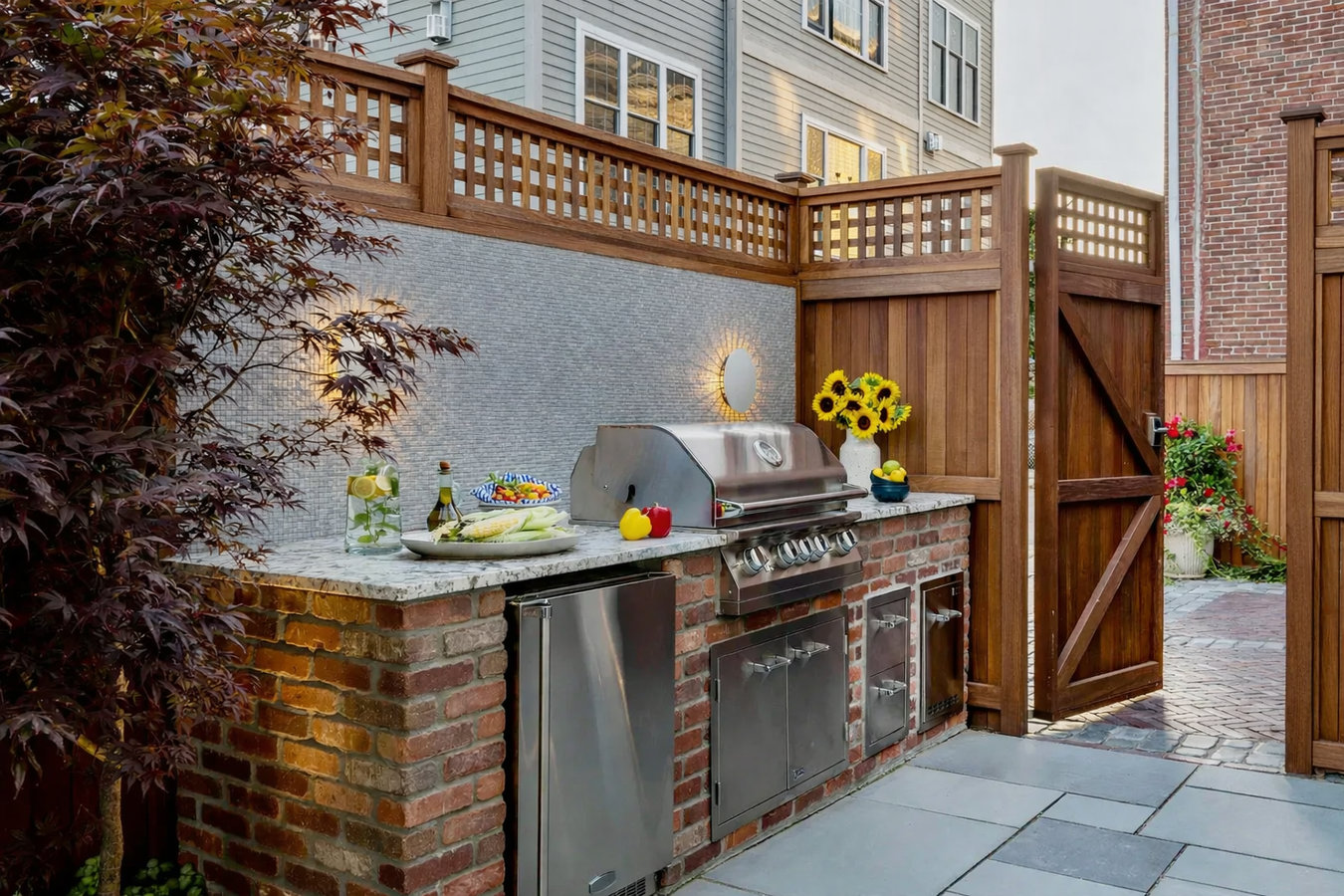 Outdoor kitchen masonry in Walnut Creek, CA
