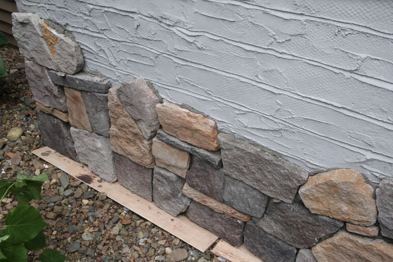 Stone veneer installation in Walnut Creek, CA